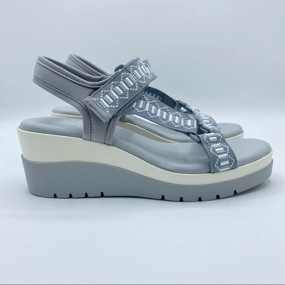 Soul Naturalizer Blue Calm Glitz Platform Wedge Sandal